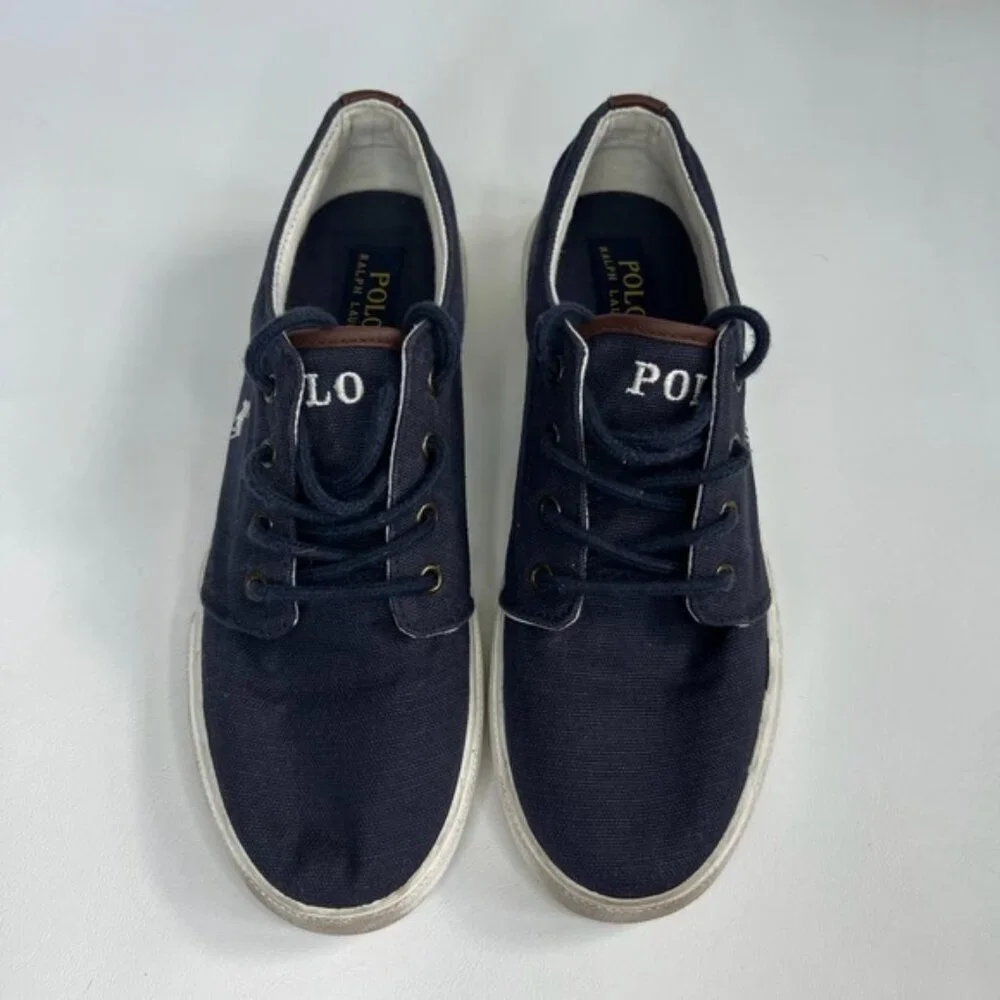Polo‎ Ralph Lauren Shoes 992486/Hugo II Canvas upper Rubber W Fabric Sole Size 6